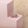 PAVOI 14K Gold Plated 925 Sterling Silver Post Love Knot Stud Earrings | Gold Earrings for Women(Rose Gold)