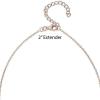 PAVOI 14K Gold Plated Circle CZ Solitaire Necklace | Elegant Bezel Pendant | Dainty Cubic Zirconia Halo Choker Necklaces for Women(Rose Gold)