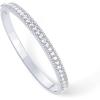 PAVOI 14K Gold Plated Cubic Zirconia Bangle Tennis Bracelets for Women | Classic Love Cuff Bangle Bracelets(White Gold)