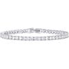 PAVOI 14K Gold Plated 3mm Cubic Zirconia Classic Tennis Bracelet | Gold Bracelets for Women | Size 6.5-7.5 Inch(White Gold)