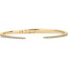 PAVOI 14K Gold Plated Cubic Zirconia Claw Bangle Bracelet | Elegant CZ Cuff Bracelets for Women(Yellow Gold)