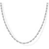 PAVOI 14K Gold Plated Simulated Diamond Tennis Necklaces for Women – Classic Tennis Chain – Timeless Station Round and Pear Cubic Zirconia Stones Choker Necklace(Station)