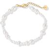 PAVOI 18K Gold Plated Beaded Freshwater Cultured Pearl Bracelet for Women | Dainty Bracelet with Pearl Beads(Pearls)