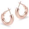 PAVOI 14K Gold Plated 925 Sterling Silver Post Hoops | Lightweight Chunky Hoops Huggies | Thick Gold Hoop Earrings for Women(20.0 Millimeters)