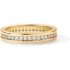 PAVOI 18K Gold Plated Stacking Tiny Cubic Zirconia Band | Eternity Rings for Women | Thumb Ring(Yellow Gold)