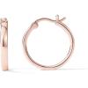 PAVOI 14K Gold Plated 925 Sterling Silver Post Lightweight Hoops | 20mm – 30mm Earring | Gold Hoop Earrings for Women(Rose Gold)