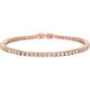 PAVOI 14K Gold Plated Cubic Zirconia Classic Tennis Bracelet | Gold Bracelets for Women | 2mm CZ, Size 6.5-7.5 Inch(Rose Gold)