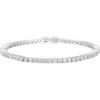 PAVOI 14K Gold Plated Cubic Zirconia Classic Tennis Bracelet | Gold Bracelets for Women | 2mm CZ, Size 6.5-7.5 Inch(White Gold)