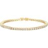 PAVOI 14K Gold Plated Cubic Zirconia Classic Tennis Bracelet | Gold Bracelets for Women | 2mm CZ, Size 6.5-7.5 Inch(Yellow Gold)