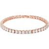 PAVOI 14K Gold Plated Cubic Zirconia Classic Tennis Bracelet | Gold Bracelets for Women | 4mm CZ, Size 6.5-7.5 Inch(Rose Gold)