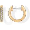 PAVOI 14K Gold Plated Cubic Zirconia Cuff Earrings Huggie Stud(Yellow Gold)