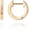 PAVOI 14K Gold Plated Ear Cuff | Gold Huggie Earrings for Women | Dainty Cuff Earrings & Small Hoops | Trendy Fashion Jewelry(Yellow Gold)