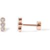 PAVOI 14K Gold Plated Flat Back Earrings | Solid 925 Sterling Silver Posts | Helix Cartilage Earrings for Women | Cubic Zirconia Stud Earrings | Trending Fashion Jewelry(Rose Gold)