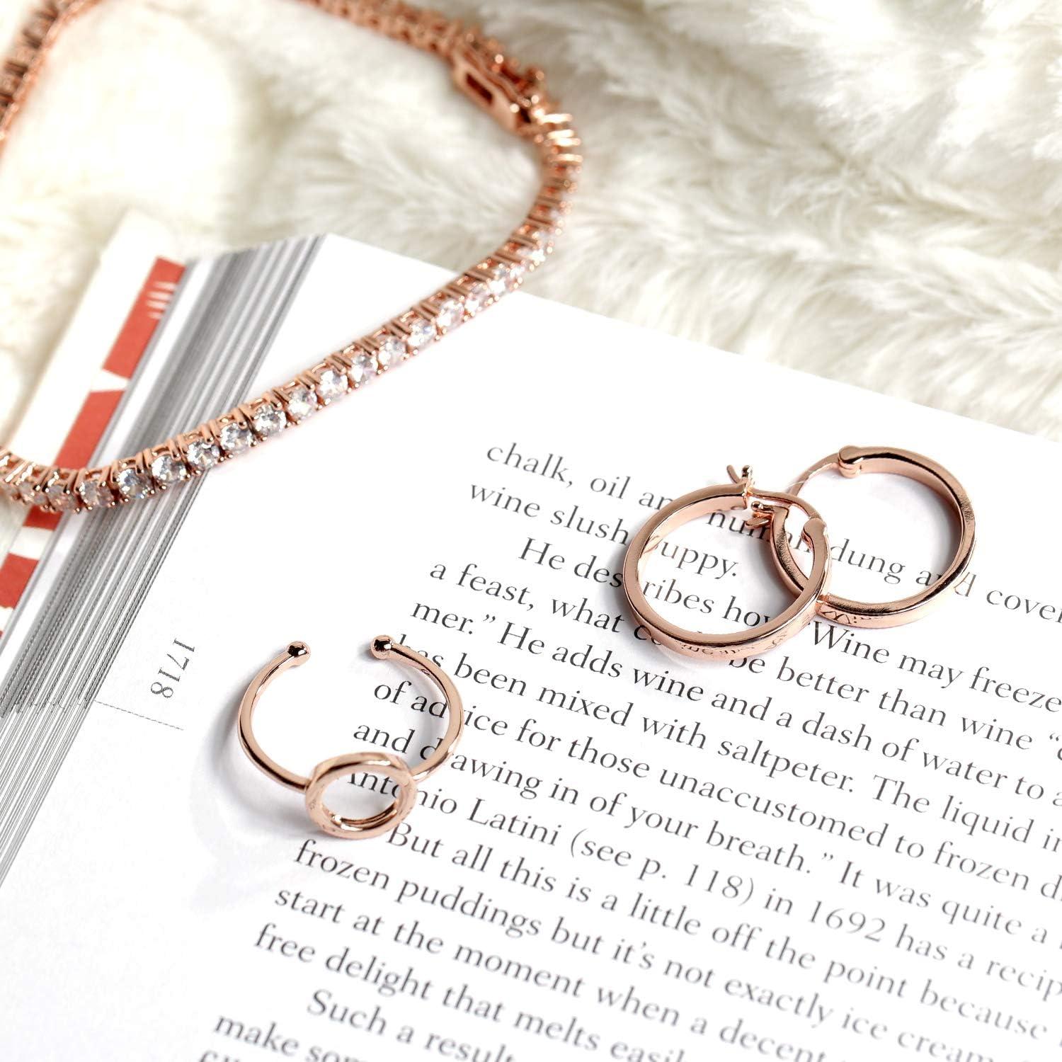 imagePAVOI 14K Gold Karma Open Circle Ring  Gold Plated Adjustable Rings for Women  Stackable RingsYellow Gold