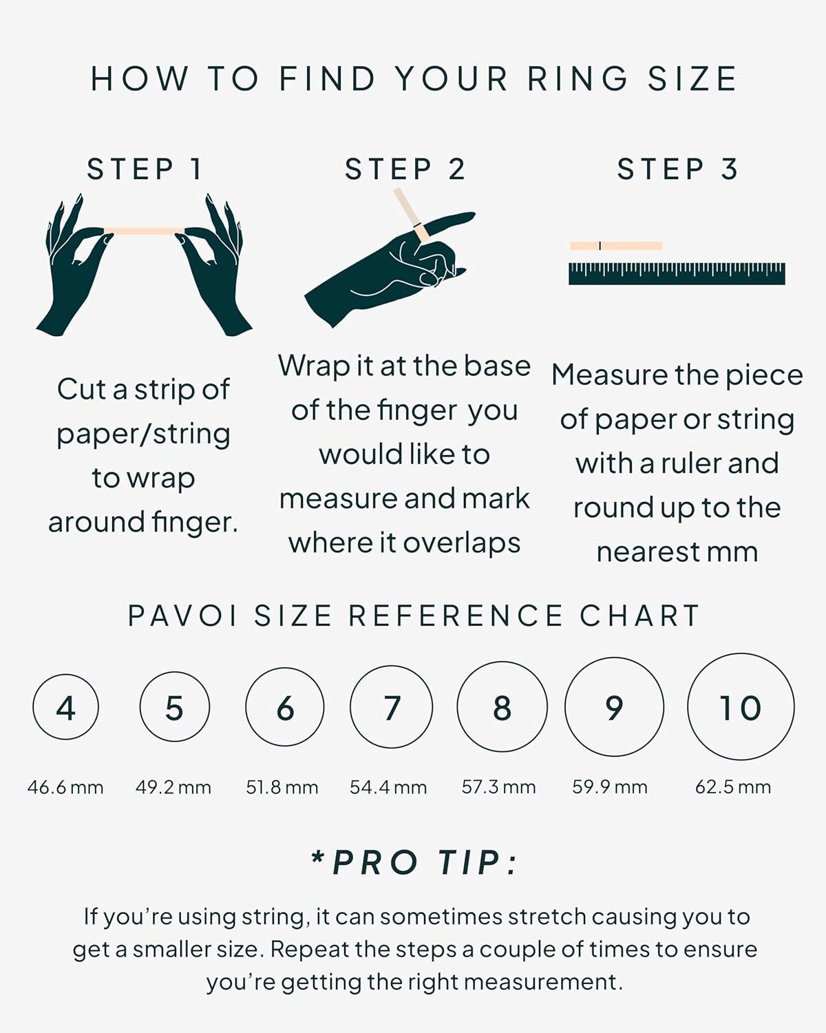 imagePAVOI 14K Gold Plated Cubic Zirconia Rings for Women Classic Stackable Ring Band for WomenWhite Gold