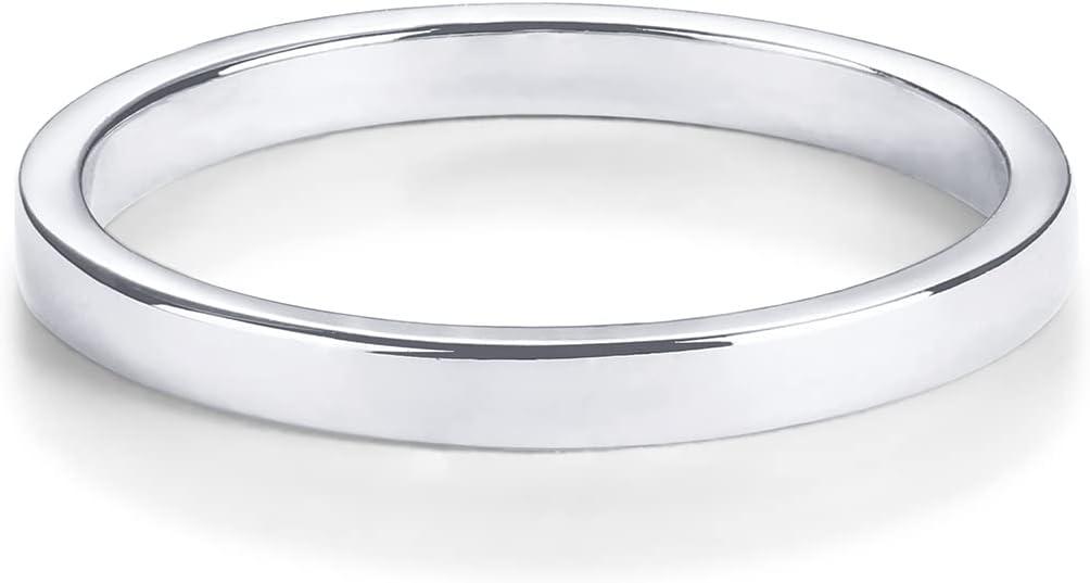 imagePAVOI 14K Gold Plated Twist Stacking Ring  Bands for WomenWhite Gold