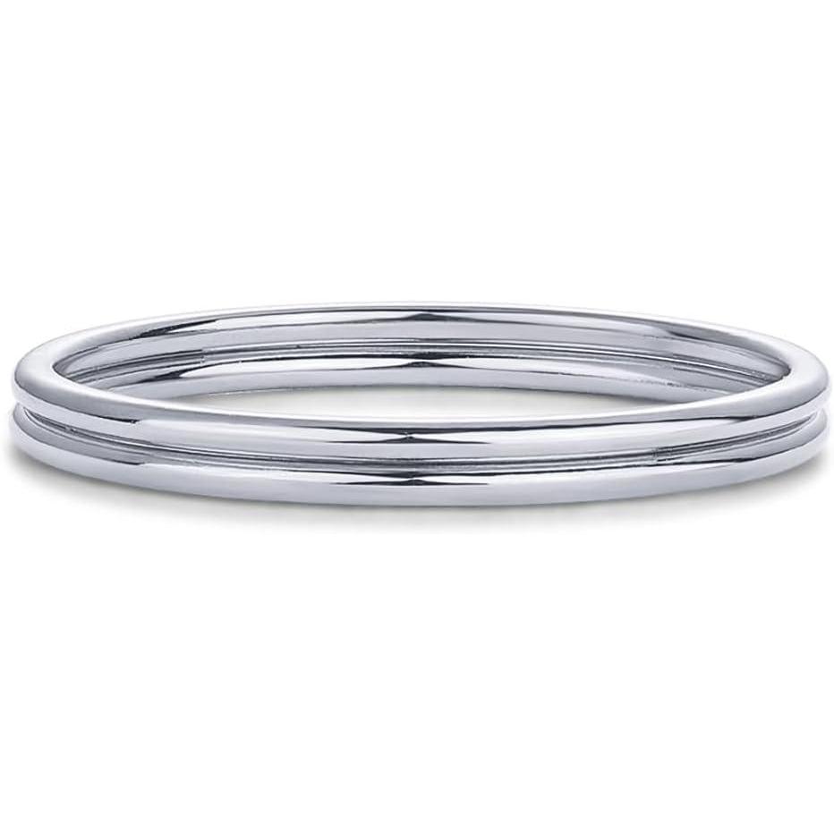 imagePAVOI 14K Gold Plated Stackable Ring Pack for Women  Waterproof Stainless Steel Dainty Layering Thin Rings SetWhite Gold