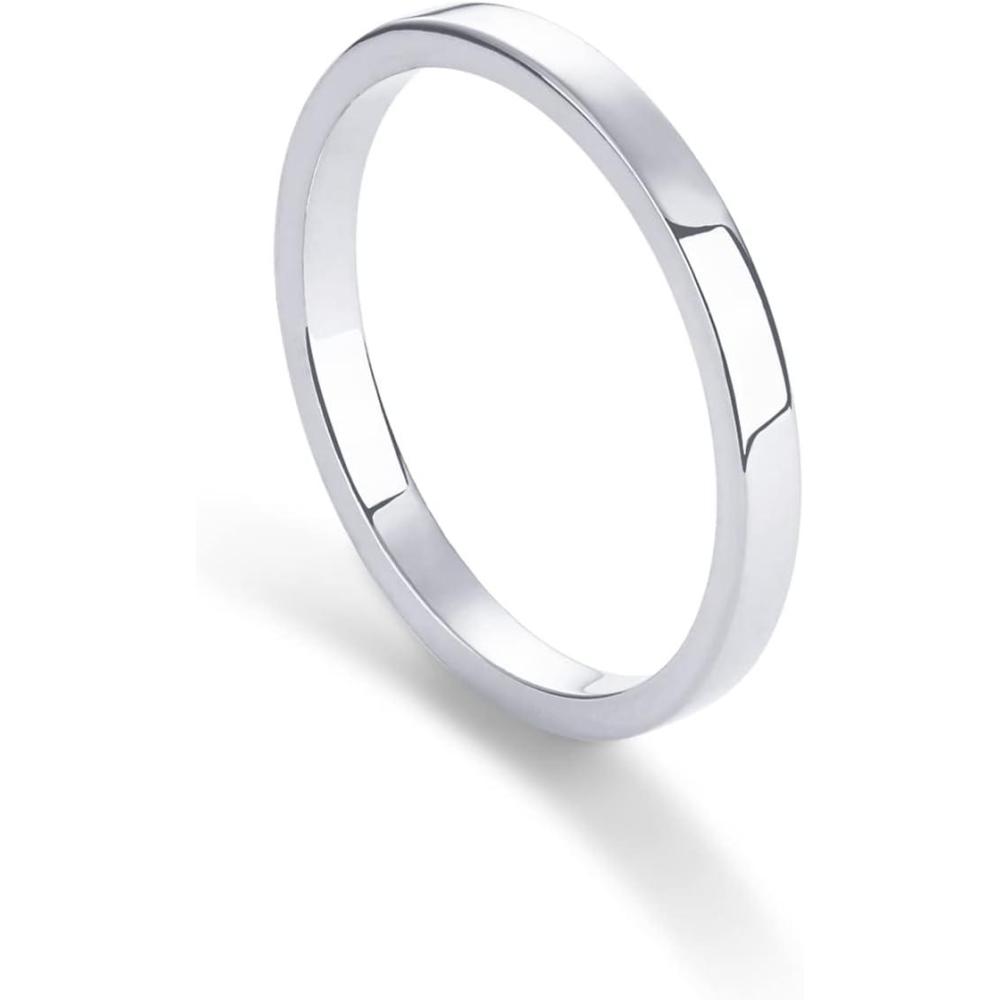 imagePAVOI 14K Gold Plated Twist Stacking Ring  Bands for WomenWhite Gold