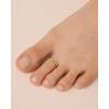PAVOI 18K Gold Plated Adjustable Toe Rings for Women | Trendy Criss-Cross and Classic Band Toe Ring(Criss Cross)