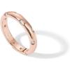 PAVOI 14K Gold Plated Cubic Zirconia Rings for Women | Classic Stackable Ring Band for Women(Rose Gold)