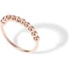 PAVOI 14K Gold Plated Spinner Anxiety Rings for Women Men – Anxiety Bands with Beads – Moon Star, Beads Ring for Women(Rose Gold)