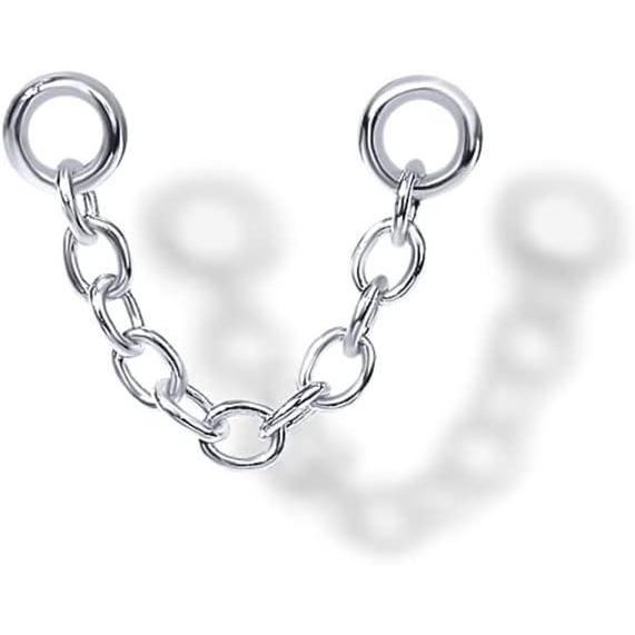 imagePAVOI 14K Earrings Chain Connectors 45 Millimeters Yellow Gold15mm White