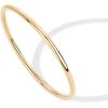PAVOI 14K Gold Plated Bangle Bracelet for Women | Classic Lightweight Stacking Stainless Steel Bracelet | Single & 2-Pack Bangles(Yellow Gold)