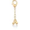 PAVOI 14K Gold Plated Bubble Letter Bag Charm for Handbags – Gold Initial Letter Keychain for Women – Chunky Purse Charm Gift(A)