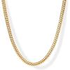 PAVOI 14K Gold Plated Chunky Chain Choker Necklaces for Women | Gold Statement Graduated Link Chain Necklace | Bold Oval Link Barbell Links Paperclip Chains(Snake – 5MM)