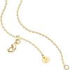 PAVOI 14K Gold Plated Cubic Zirconia Diamond Pendant Necklace for Women | Adjustable Slider(Yellow Gold)