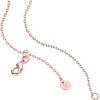 PAVOI 14K Gold Plated Cubic Zirconia Heart Necklace | Cute Dainty Love Pendant Necklaces for Women(Rose Gold)