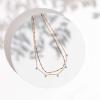 PAVOI 14K Gold Plated Dainty Layering Necklaces for Women | Snake Chain, Curb Link, Paperclip Layered Chains | Trendy Layering Necklace(Rose Gold)