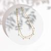 PAVOI 14K Gold Plated Dainty Layering Necklaces for Women | Snake Chain, Curb Link, Paperclip Layered Chains | Trendy Layering Necklace(Yellow Gold)
