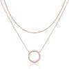 PAVOI 14K Gold Plated Layering Necklaces | Stylish Minimalist Design Pendant Necklaces | Butterfly, Heart, Lock, Evil Eye, Coin, Lightning Bolt, Circle, Cross Pendants for Women(Rose Gold)