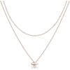 PAVOI 14K Gold Plated Layering Necklaces | Stylish Minimalist Design Pendant Necklaces | Butterfly, Heart, Lock, Evil Eye, Coin, Lightning Bolt, Circle, Cross Pendants for Women(Rose Gold)