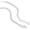 PAVOI 14K Gold Plated Paperclip/Curb/Figaro Chain Adjustable Bracelet for Women(White Gold)