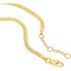 PAVOI 14K Gold Plated Paperclip/Curb/Figaro Chain Adjustable Bracelet for Women(Yellow Gold)