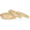 PAVOI Stainless Steel 14K Gold Plated Waterproof Flexible Stretch Chunky Bangle for Women | Cobra Bracelet(Yellow Gold)