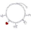 PAVOI 14K Gold Plated Adjustable Bracelet for Women | Twisted Bar & Paperclip Charm Chain Bracelets with Moon, Evil Eye, Teddy Bear, Heart Lock, Airplane, Dog, Cowboy Boot, Cat, Cupid & More | Fashion Jewelry(Cat)