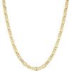PAVOI 14K Gold Plated Adjustable Link Chain Necklace for Women | Box Rope Sphere Bead Serpentine Anchor Mariner Gold Chain Necklaces(Yellow Gold)