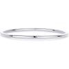 PAVOI 14K Gold Plated Bangle Bracelet for Women | Classic Lightweight Stacking Stainless Steel Bracelet | Single & 2-Pack Bangles(White Gold)