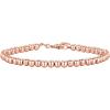 PAVOI 14K Gold Plated Beaded Bracelet for Women | Stackable Gold Bead Bracelet | Adjustable Dainty Gold Jewelry(Rose Gold)