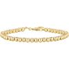 PAVOI 14K Gold Plated Beaded Bracelet for Women | Stackable Gold Bead Bracelet | Adjustable Dainty Gold Jewelry(Yellow Gold)