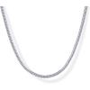 PAVOI 14K Gold Plated Chunky Chain Choker Necklaces for Women | Gold Statement Graduated Link Chain Necklace | Bold Oval Link Barbell Links Paperclip Chains(Snake – 3MM)