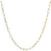 PAVOI 14K Gold Plated Curb Paperclip Box Sphere Bead Snake Herringbone and Figaro Chain Adjustable Necklace(18K Yellow Vermeil)