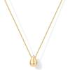 PAVOI 14K Gold Plated Dainty Pear Pendant Necklace for Women | Tear Pendant Necklaces(Yellow Gold)