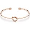 PAVOI 14K Gold Plated Forever Love Knot Infinity Bangle Bracelets for Women | Adjustable Gold Bangle Bracelet for Women(Rose Gold)