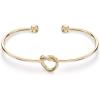 PAVOI 14K Gold Plated Forever Love Knot Infinity Bangle Bracelets for Women | Adjustable Gold Bangle Bracelet for Women(Yellow Gold)