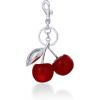 PAVOI 14K Gold Plated Heart & Cherry Bag Charm for Handbags – Chunky Charm for Purse & Totes – Trendy Gold Keychain for Women(Cherry)