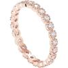 PAVOI 14K Gold Plated Rings Cubic Zirconia Band | Marquise Milgrain Eternity Bands | Gold Rings for Women(Rose Gold)